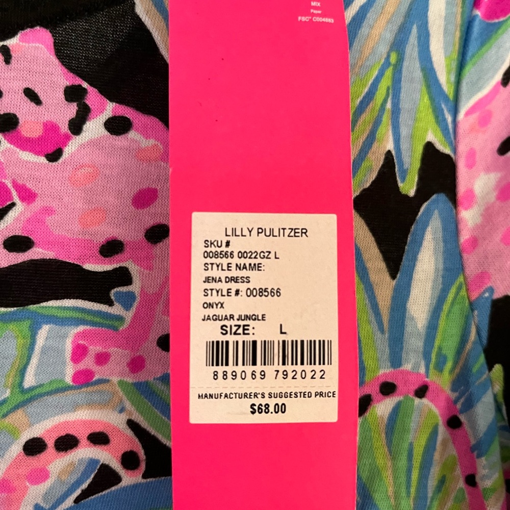 NWT Lilly Pulitzer Girls Jena Dress, size L (8-10). - Picture 3 of 3